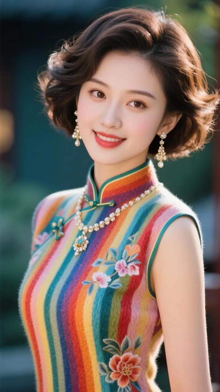 惊艳的旗袍穿搭，复古优雅，韵味十足！