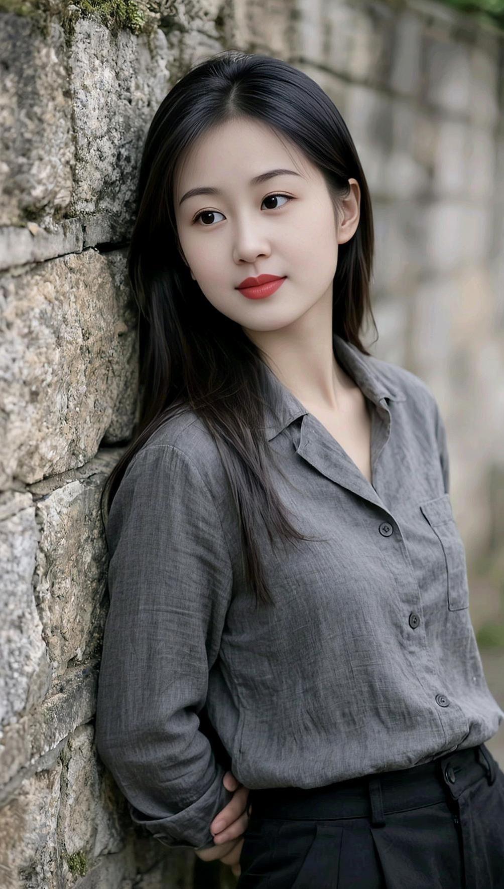 AI低饱和人像颜值在线甜美写真