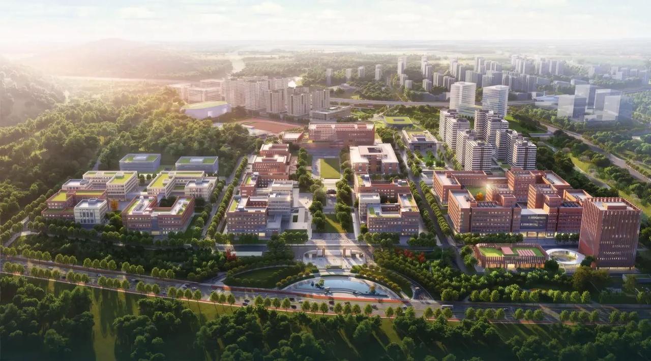 终于见面！千年学府湖南大学新校区作为湖南省高等教育基础设施建设的重点工程，近