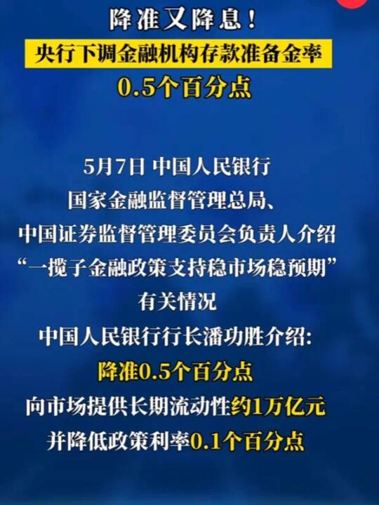 👀央行降准降息，普通人如何接招？