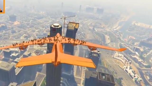 Gta5 超大型飞行载具 可容纳1000人 还是无敌 游戏资讯 早游戏