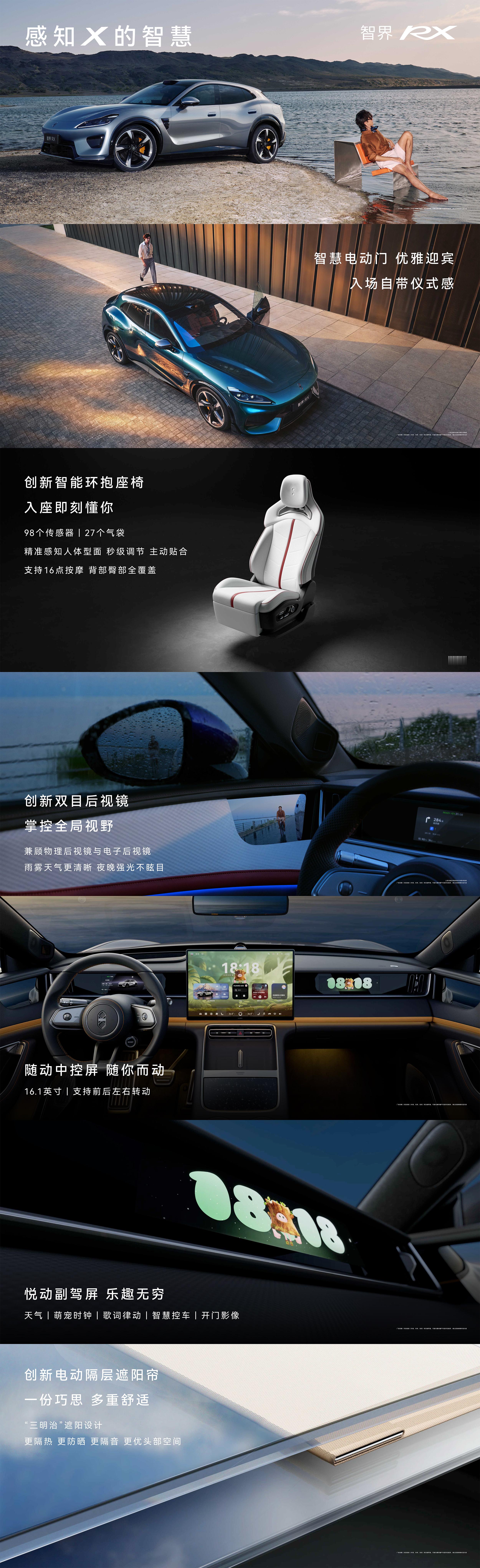 余承东称智界RX是最漂亮的L3架构车型现在不少车型感知硬件配置都做得很足，各家实