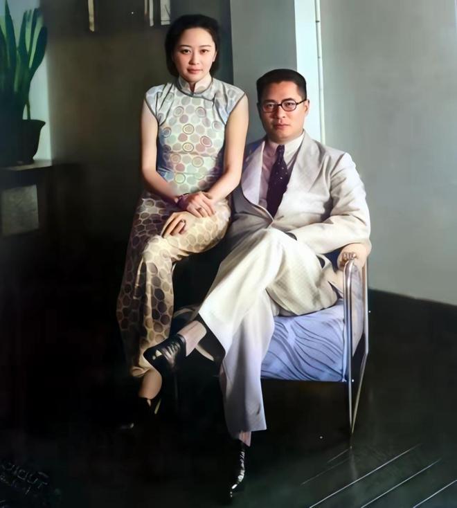 宋子文的妻子有多美？看了二人合影，网友：这才是豪绅配美人啊！中国建设银行的筹办人
