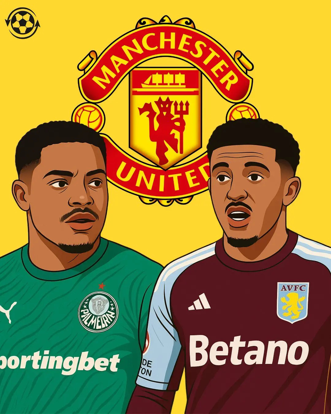 曼联正在考虑将杰登·桑乔从他在阿斯顿维拉表现平平的时期召回，目标是在一月份将他出