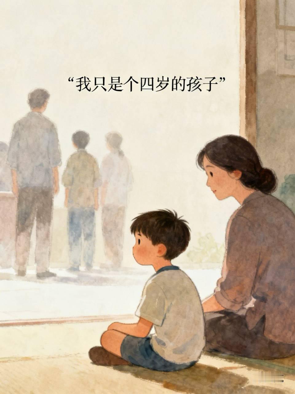 摸臀事件，我替孩子写一段他心里的话。我只是个四岁的孩子。我只是个四岁的