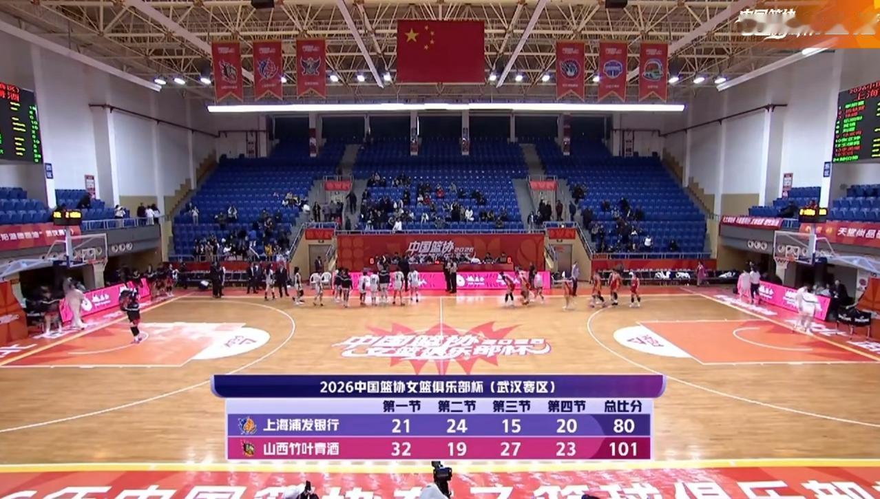 WCBA俱乐部杯，山西女篮大胜上海女篮，上半场，上海女篮利用外援，还能跟山