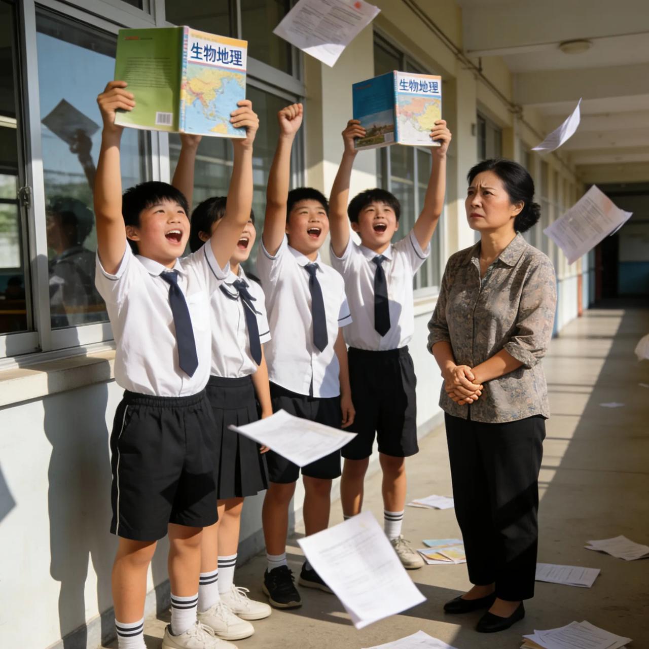 中考减负，越减越卷？中考又改了。生物、地理不算总分。有人欢呼