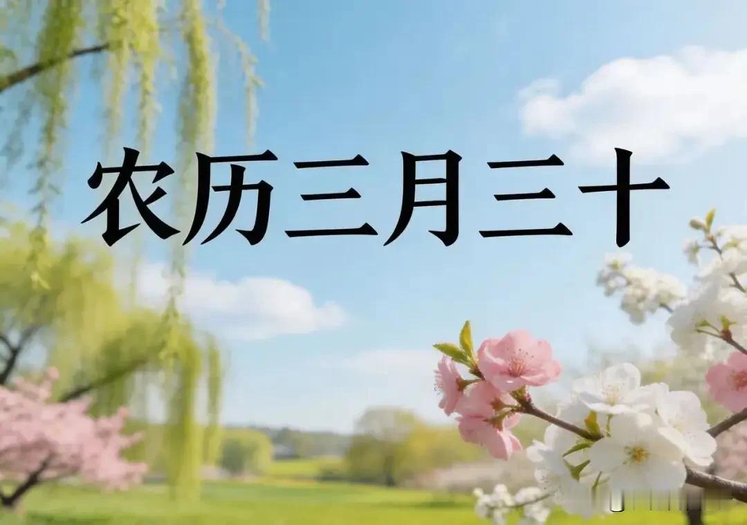 明日三月三十晦日！记牢“1不嫁、2不搬、3不剪”，别踩老规矩的坑，顺顺当当收尾