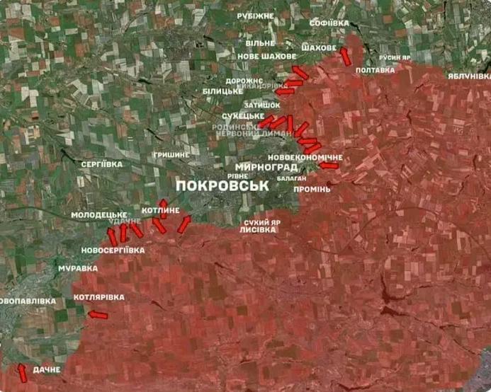 乌克兰军方的战报真的不可信啊，现在整个波克罗夫斯克已经落入到俄罗斯的手中，可是乌