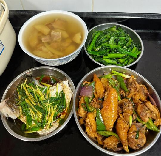 广州一家四口的晚餐！