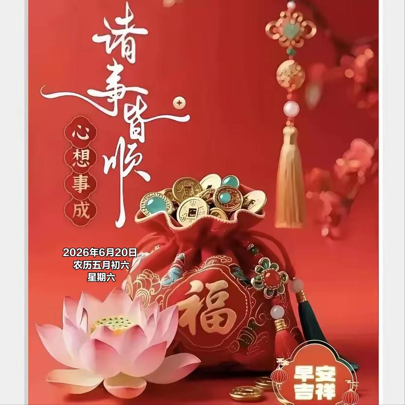 2026年6月20日农历五月初六 星期六 农历五月初六端午刚过，民间留有节