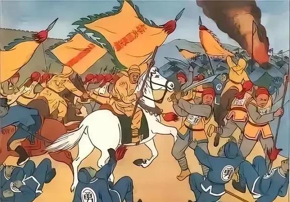 1855年，太平军将领李开芳率部放下武器，走出冯官屯，向清军投降，李开芳见到清军