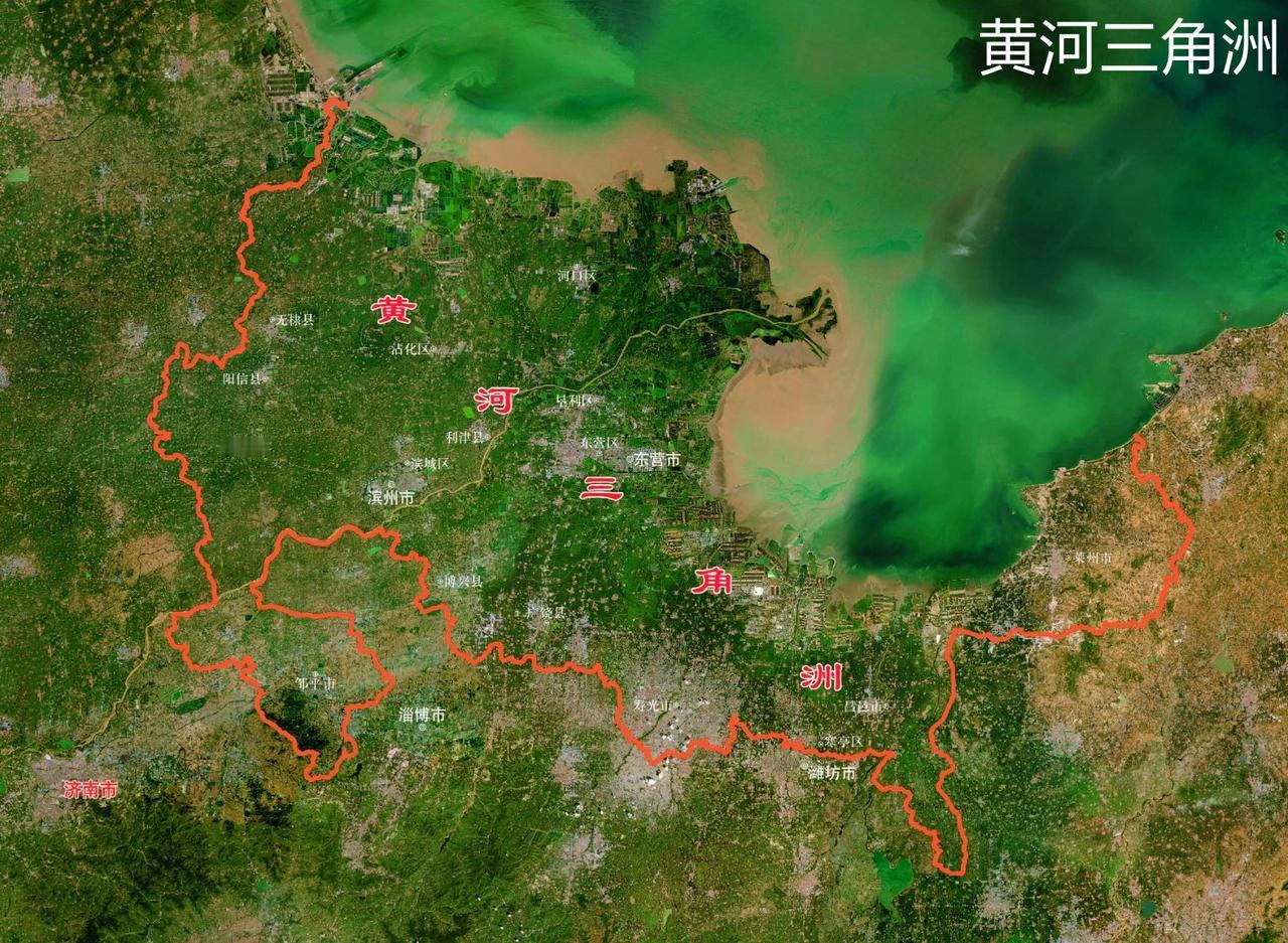 黄河三角洲分为自然地理地貌与经济规划概念。自然地理层面多指近代黄河三角洲，是18