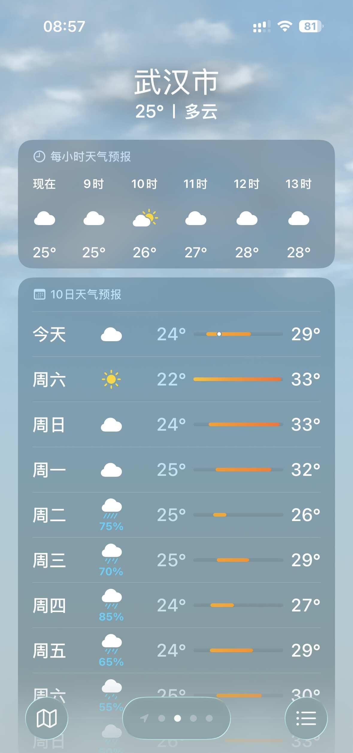 不然大家都来武汉避暑吧不会在憋什么大招吧[捂脸哭]真的舒服的不像武汉[笑着哭]