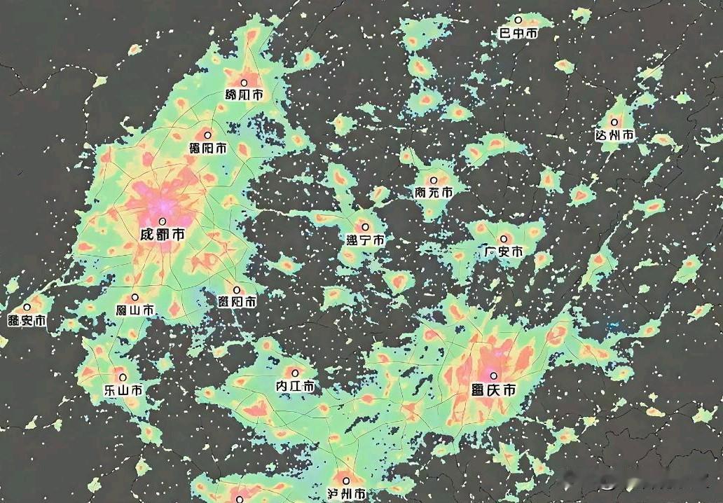 成渝经济圈格局已定，这几座城市再不向南融合，大概率会被边缘化很多人看不懂成