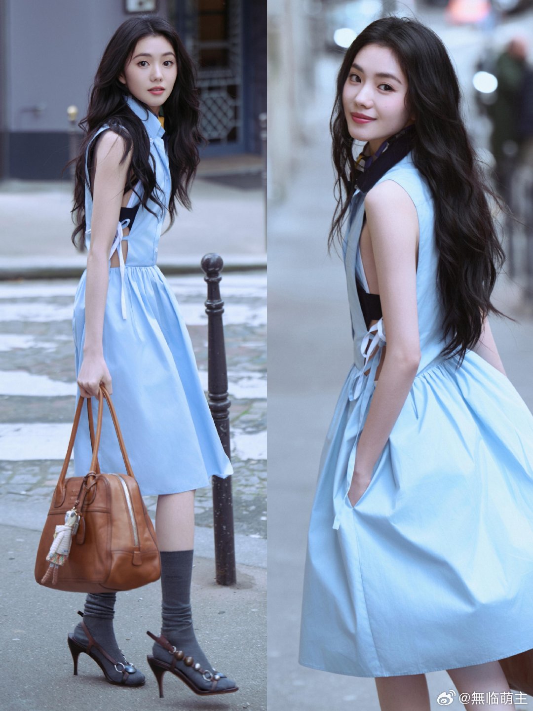 刘浩存巴黎时装周第二套造型，好清新！