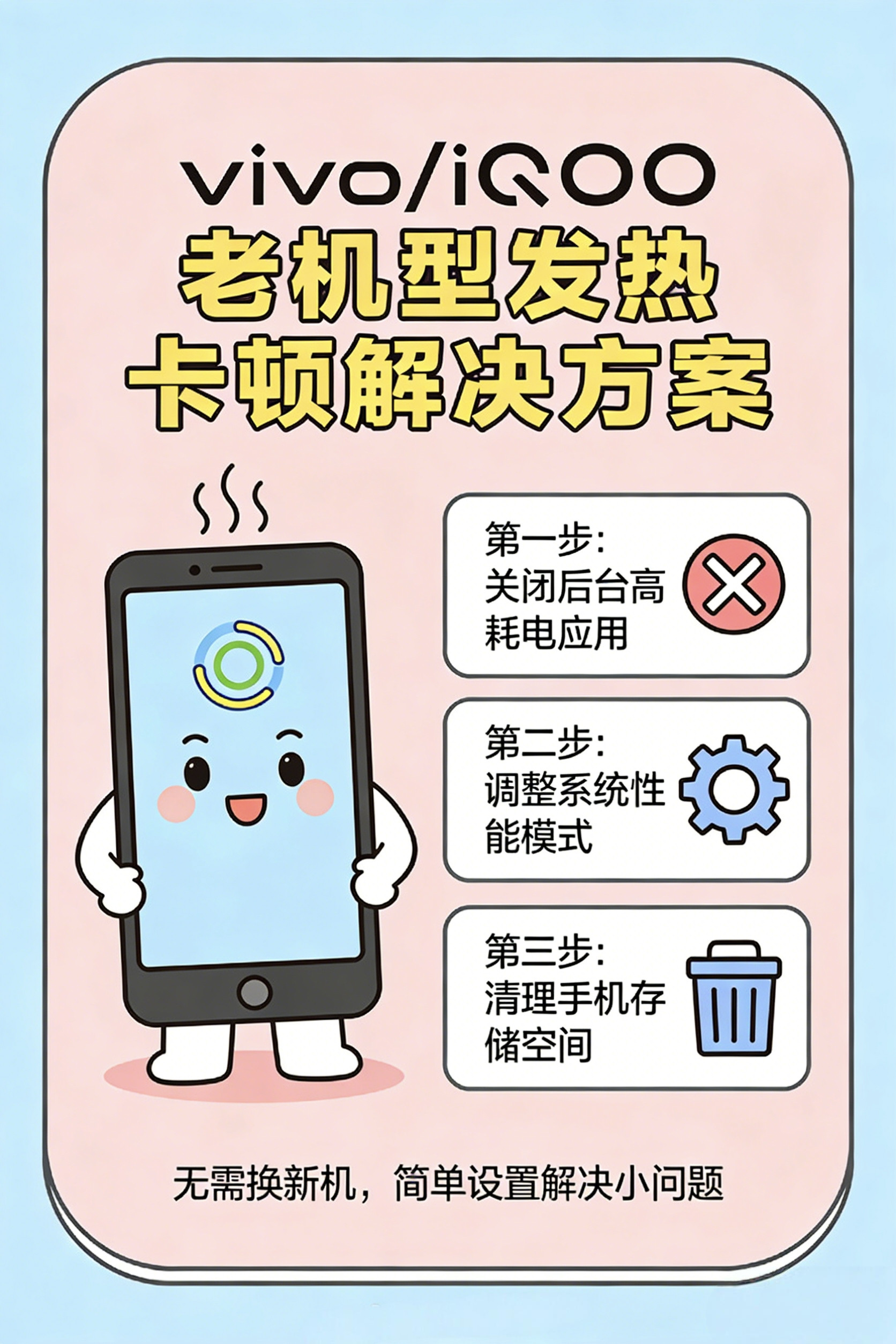 【实用干货】教你如何完美解决vivo/iQOO老机型手发热、卡顿！相信还有很多用