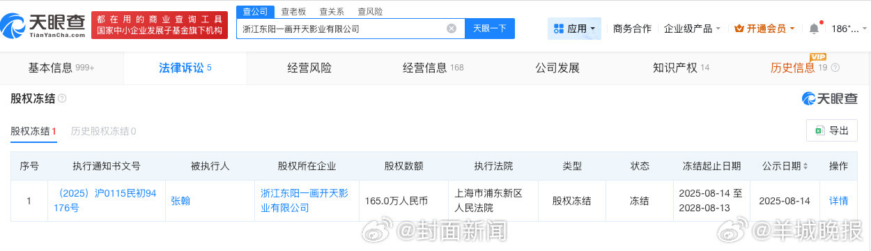 【#张翰名下公司已被冻结股权#】日前，张翰被拍到在医院就医结束后，乘车前往移民局