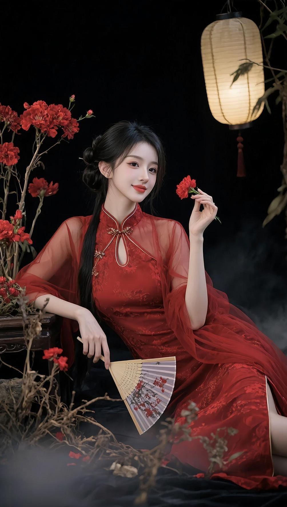 古风美人写真 AI创作  全新AI写真想跪下来求自己别玩写真了