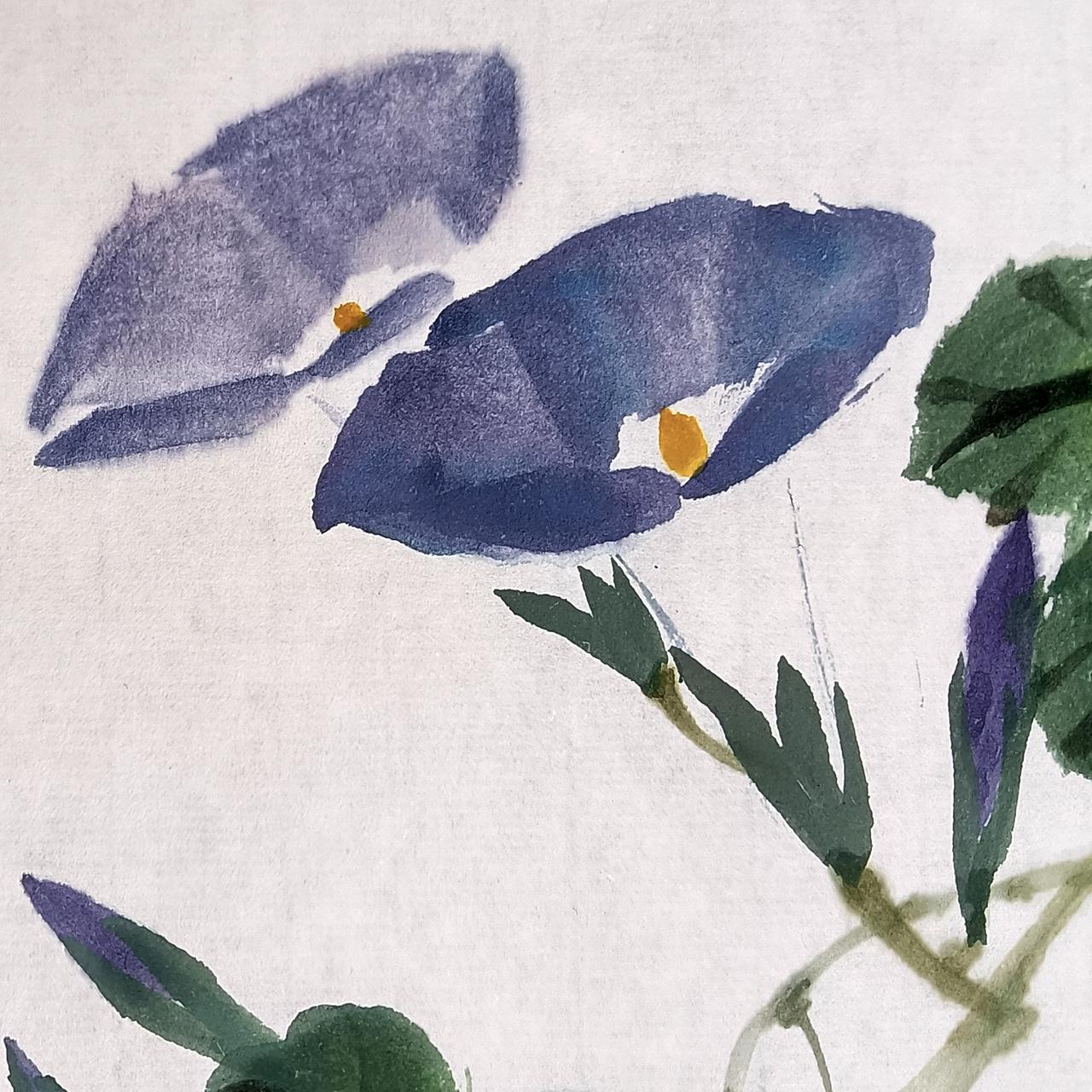 国画牵牛花