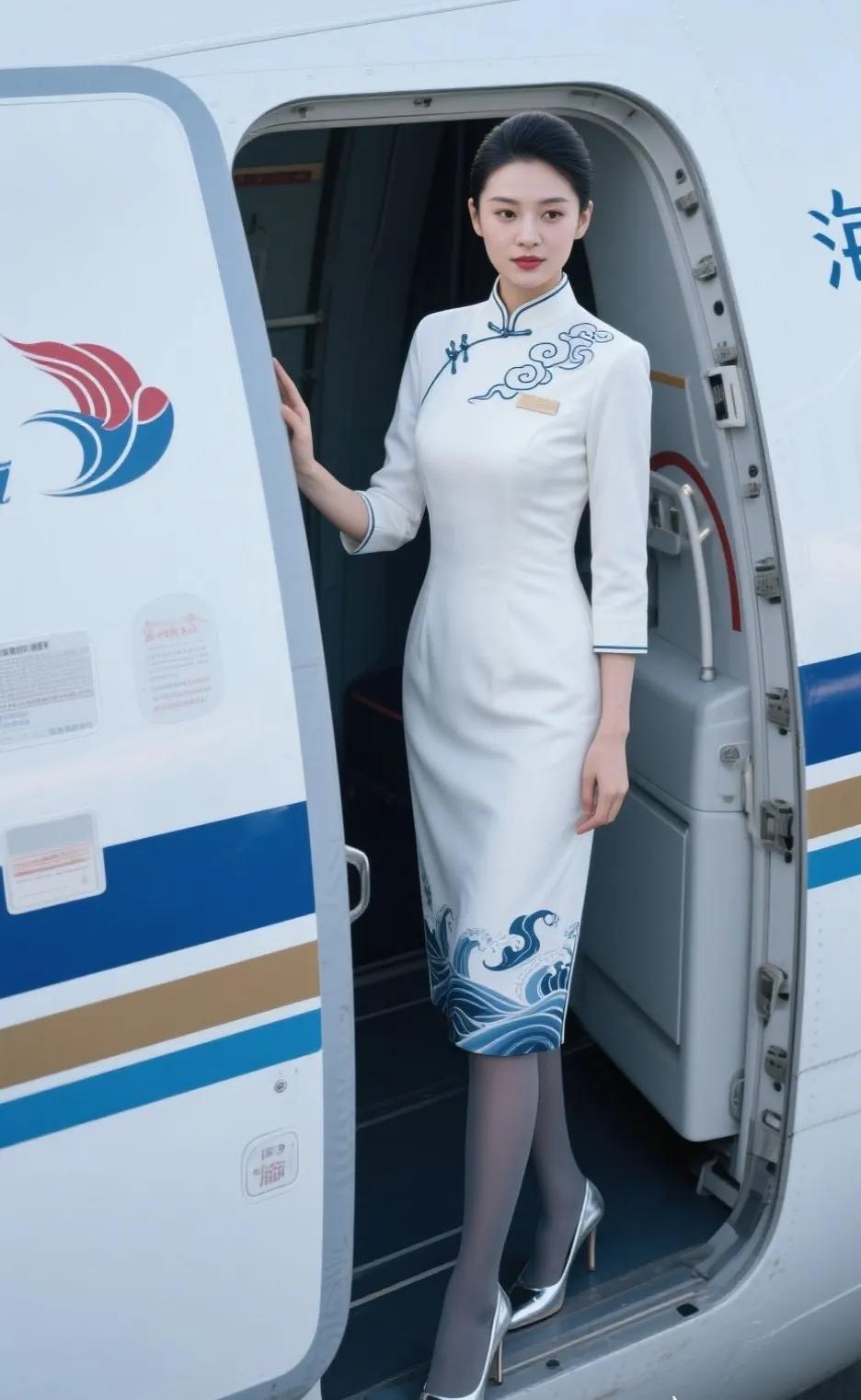 优雅端庄的旗袍空姐