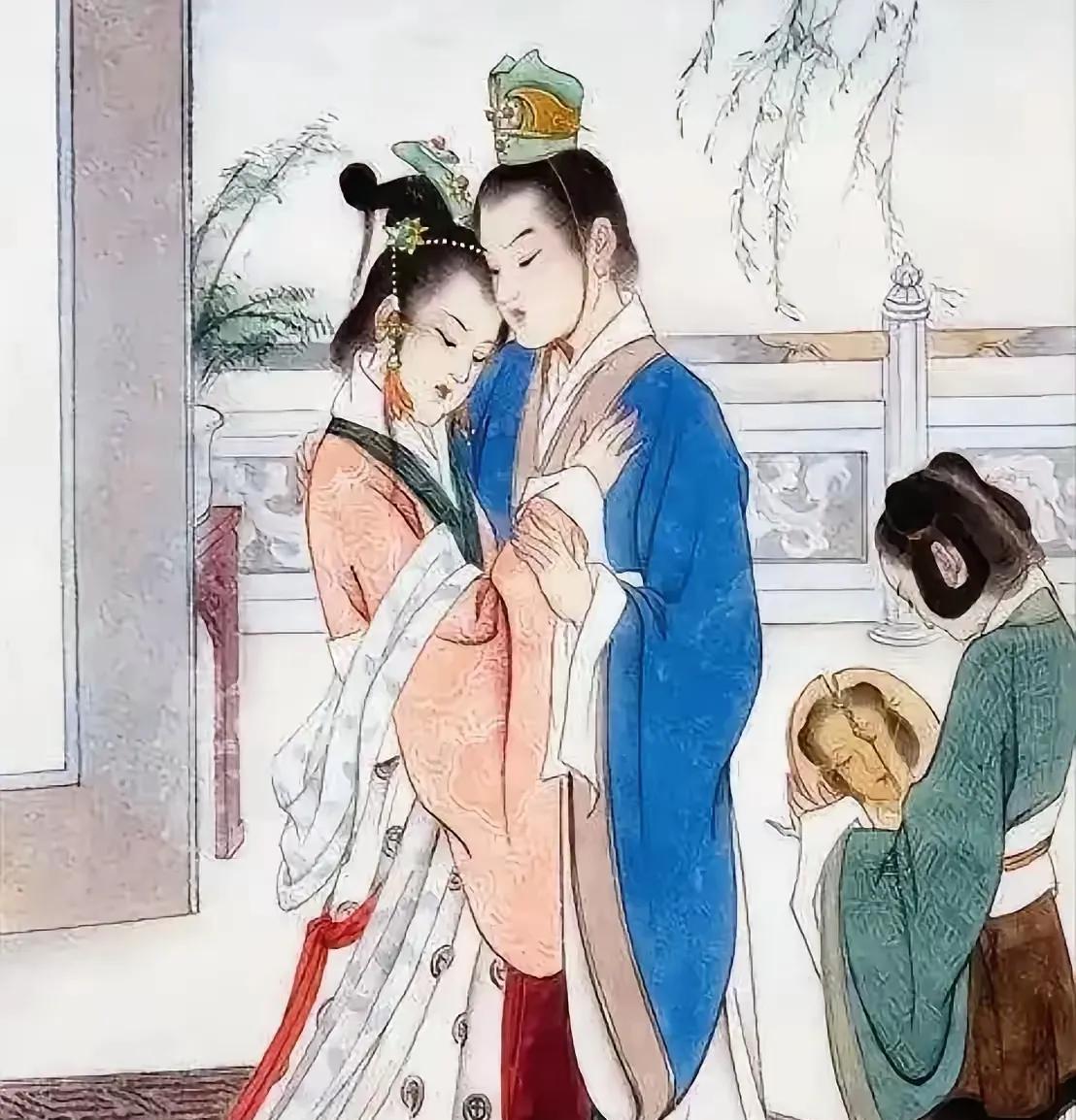 公元592年，宰相杨素将心爱的夫人乐昌，许配给一叫花子。夫人低头不敢作声，任凭叫