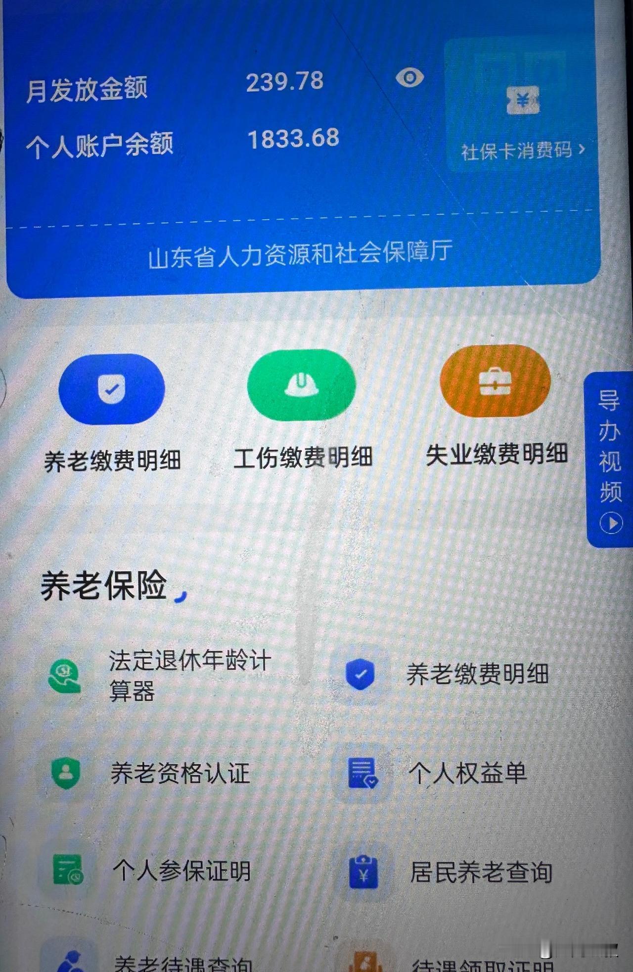 农村的老母亲让我给她查查现在她一个月发多少养老金，我下载了APP，给她刷了脸，查