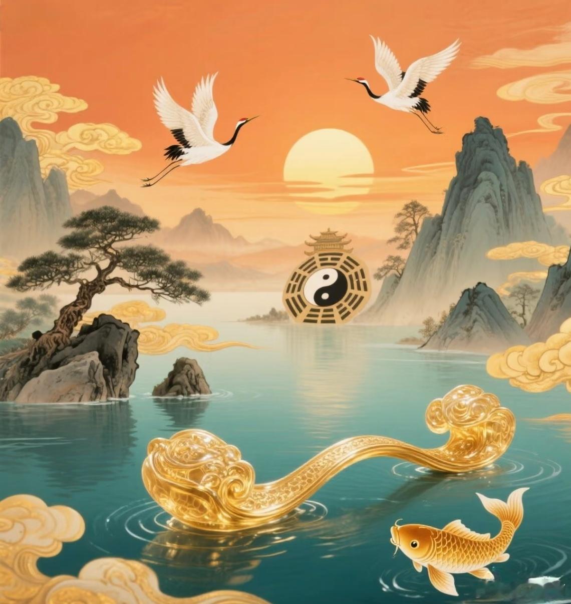 这张图里面有希望，有好运，有如意，有财气，有天地乾坤，有祥瑞，有延年益寿……想要