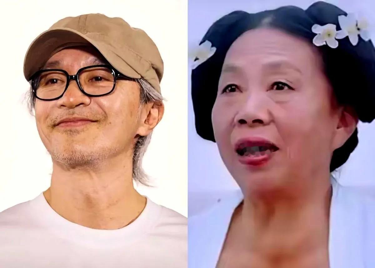 星爷喊我来，我肯定要来的75岁的张美娥放下锄头，奔赴《功夫女足》片场。这是她和周