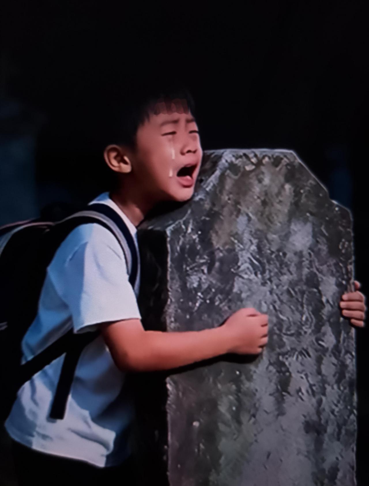 看到孩子背着书包跑到妈妈墓前放声大哭，听他说“他们都说我是孤儿”，心揪得慌……还