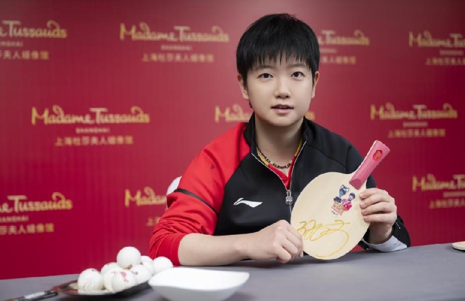 排面拉满！孙颖莎蜡像7月13日上海正式亮相刷到杜莎夫人蜡像馆放出的莎莎量身花絮