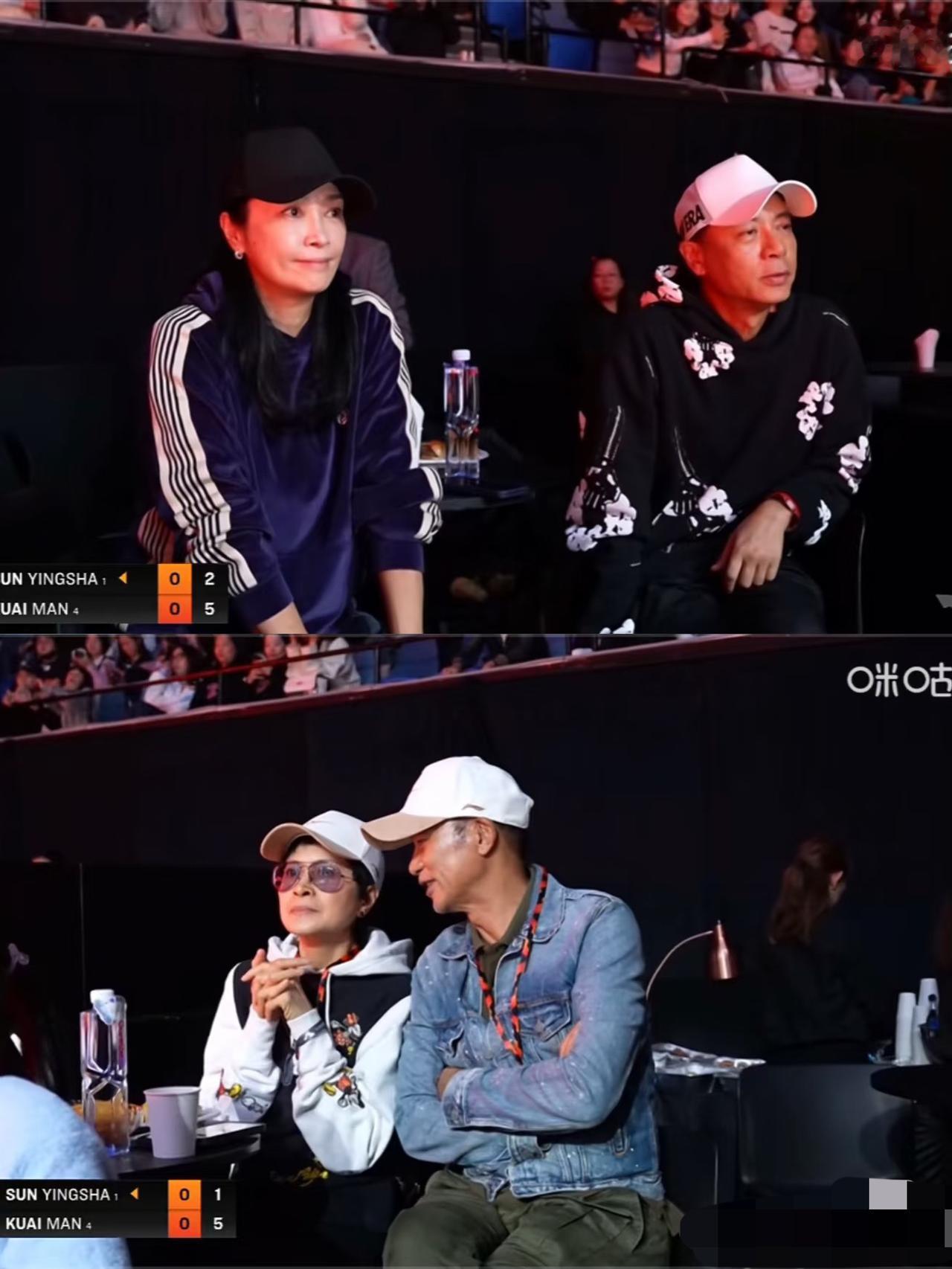 好多明星都来看孙颖莎VS蒯曼—大魔王张怡宁也来啦12月13日，WTT香港总决