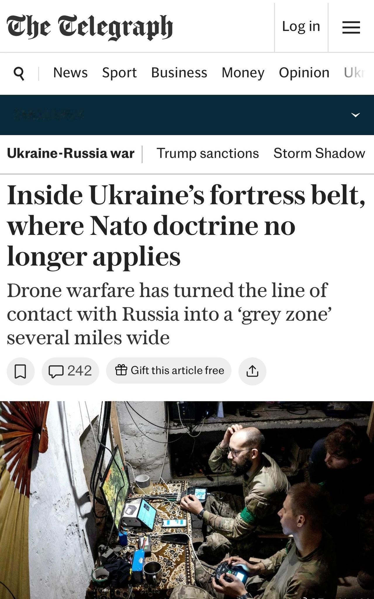 《每日電訊報》：烏克蘭頓巴斯的「要塞地帶」阻擋了俄羅斯的推進。俄軍未能攻下Ko