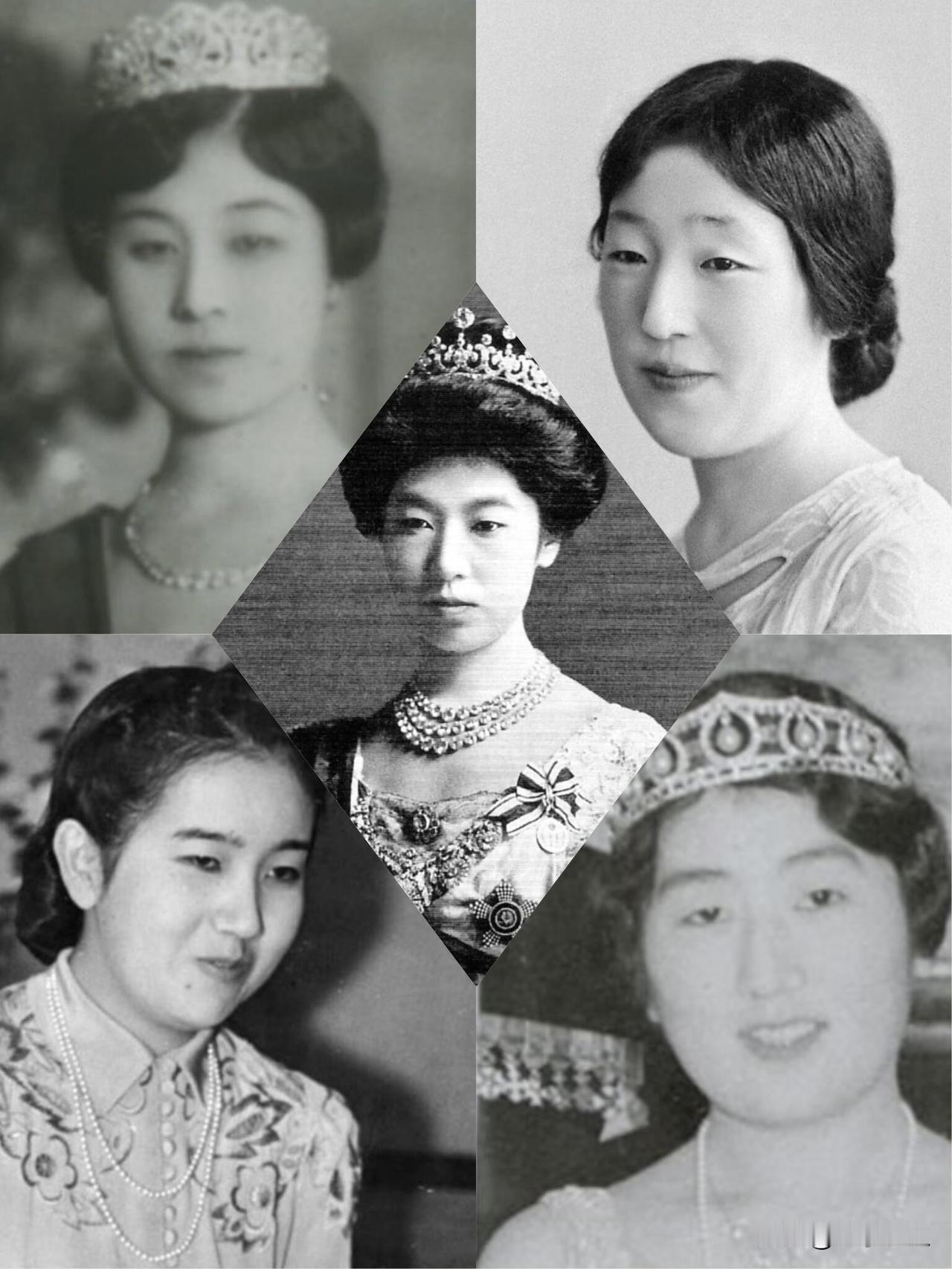 贞明皇后和她的四个儿媳||大儿媳香淳皇后，久迩宫邦彦王和伣子妃的长女。良子与