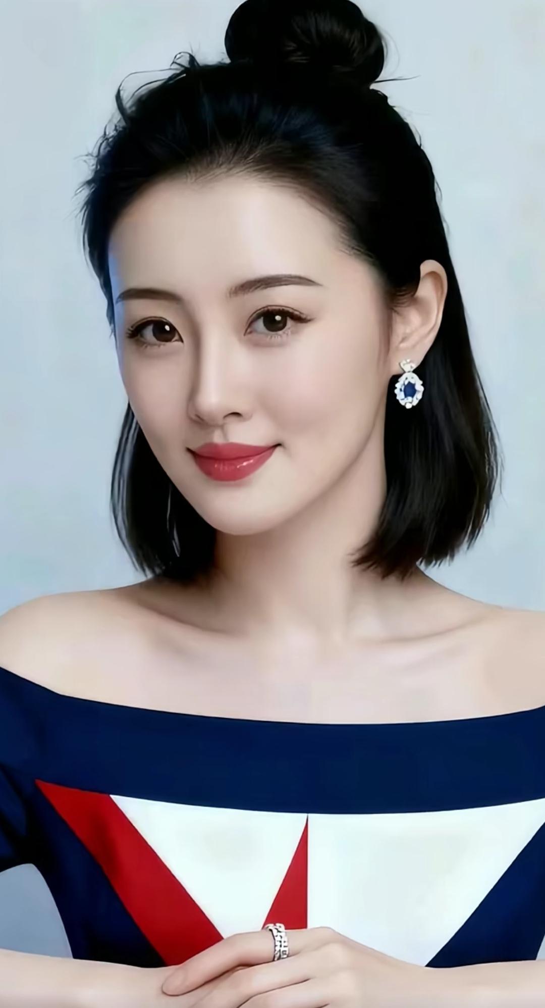 优雅气质，红唇蓝裙，完美搭配！高雅气质美女美女人像群