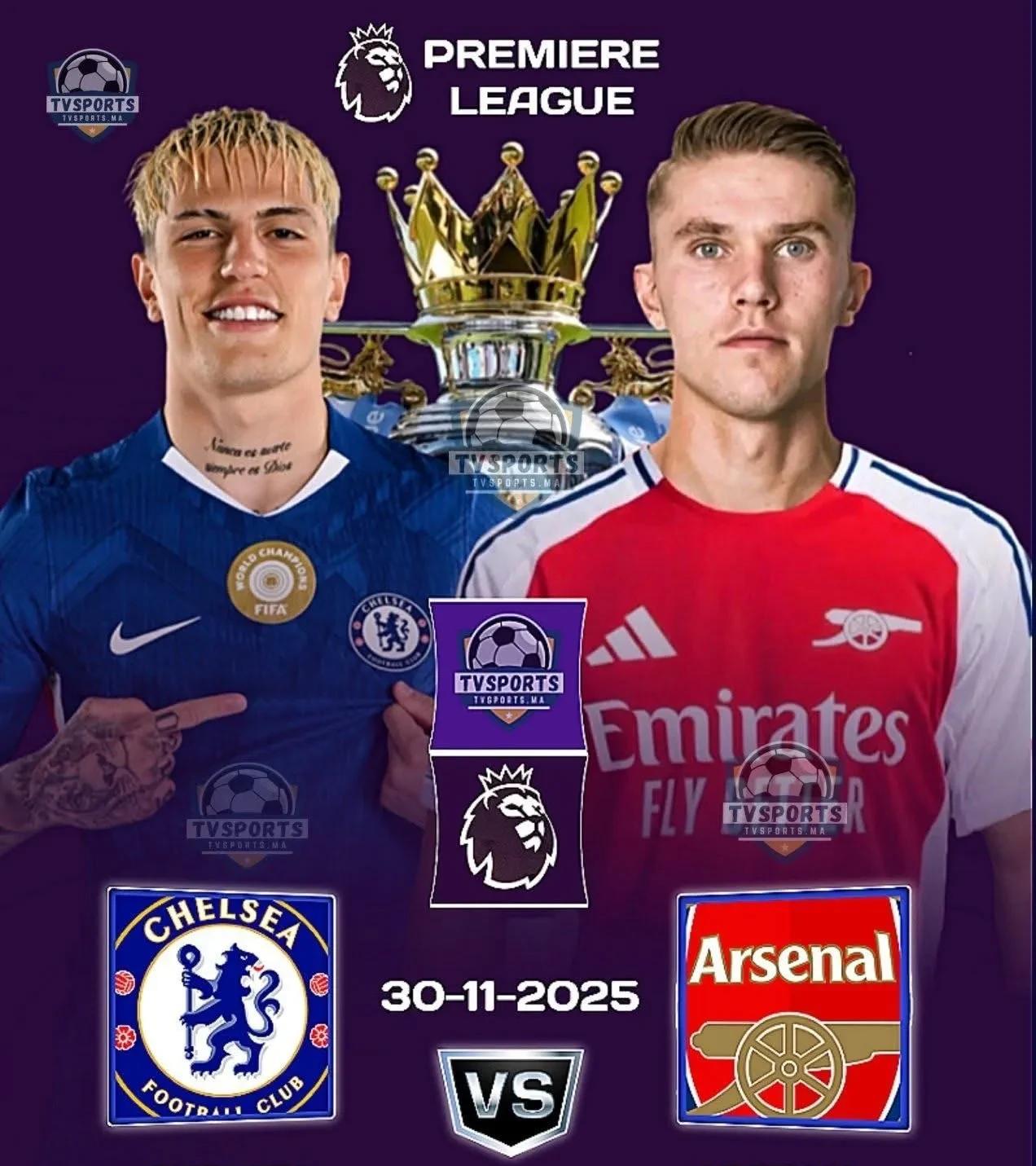 11月30日阿森纳VS切尔西，决定英超冠军走向的一场榜首大战。阿森纳29分，切尔