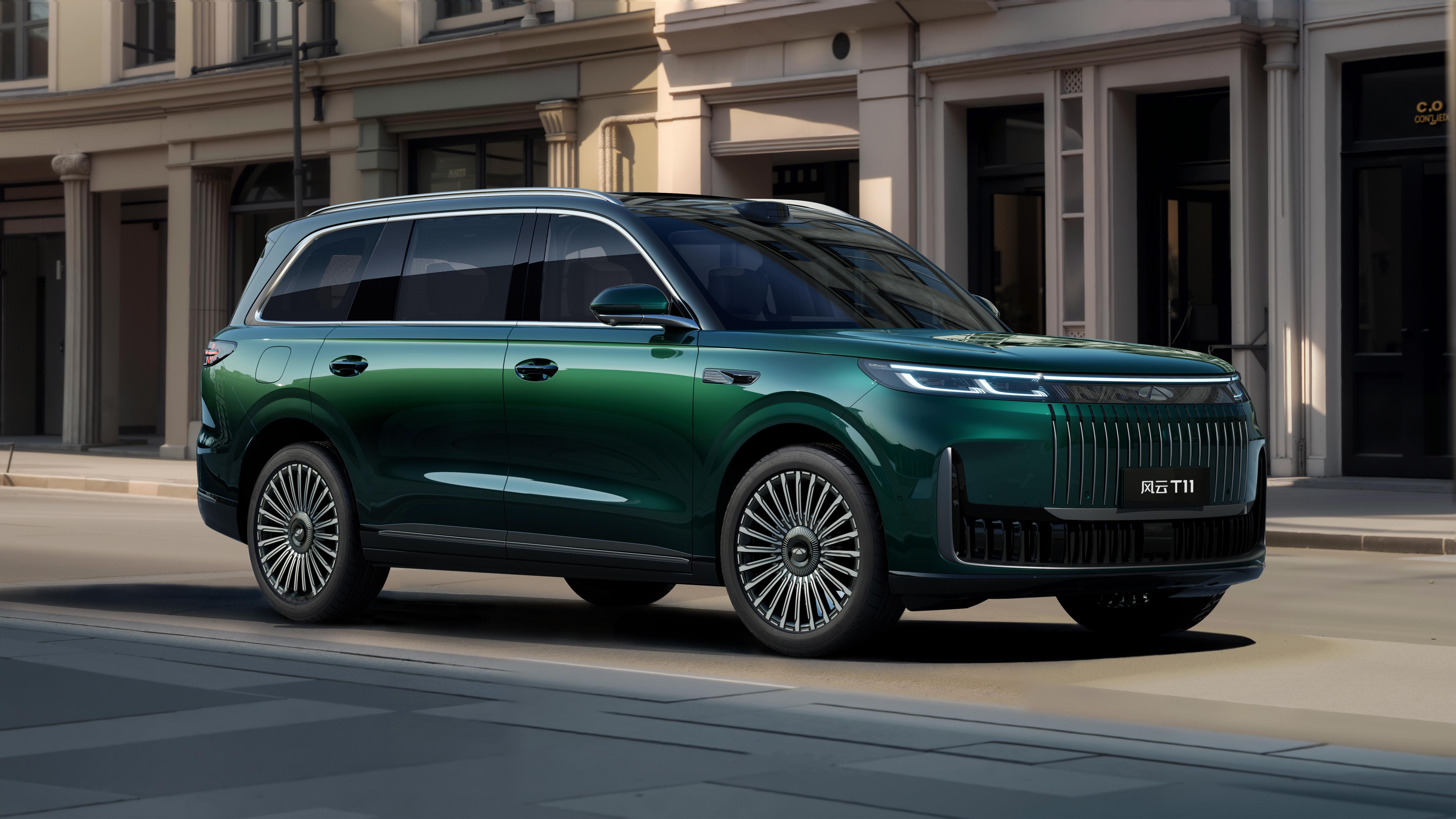 奇瑞风云T11官图发布，这是一款车长5205mm，轴距3120mm的大SUV，前