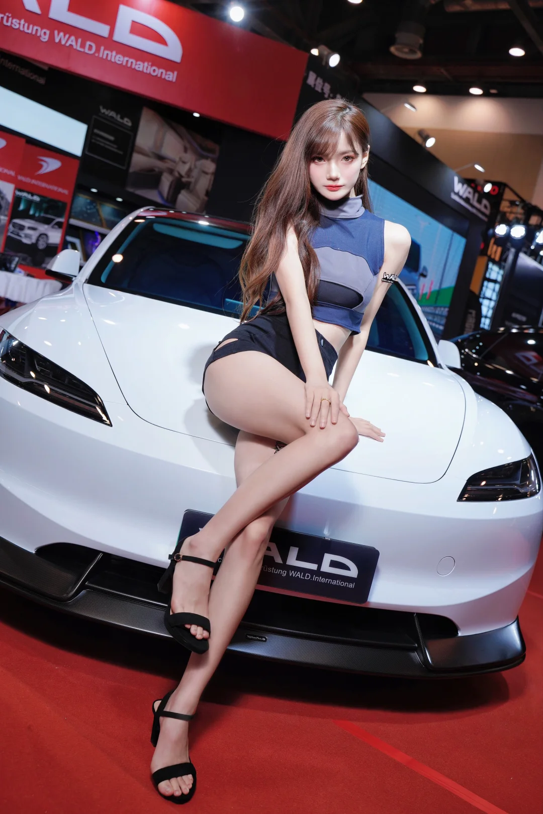 车展遇到甜妹耍帅，如何应对