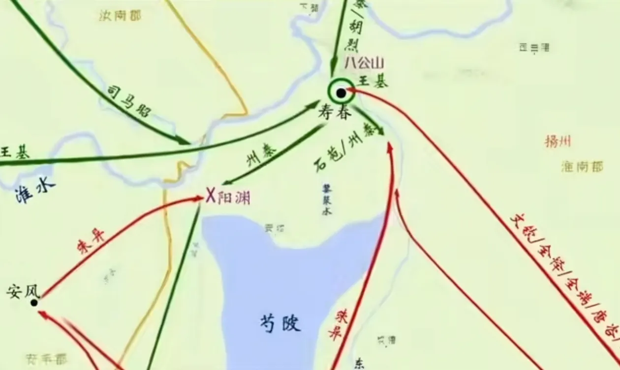 三国最大战役一寿春之战!公元257年总兵力60万!兵力：东吴联军34万一魏军