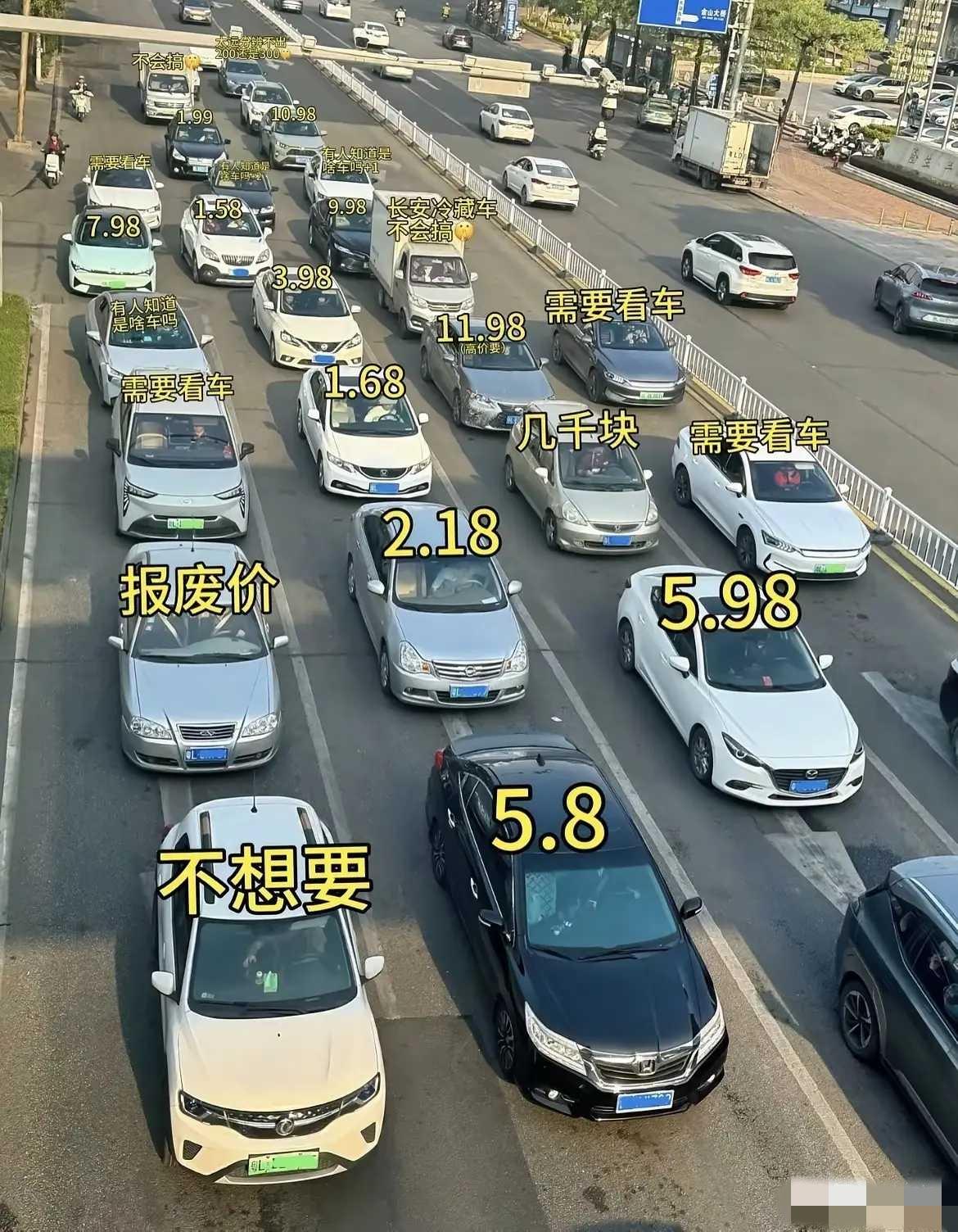 车贩子看到车的条件反射