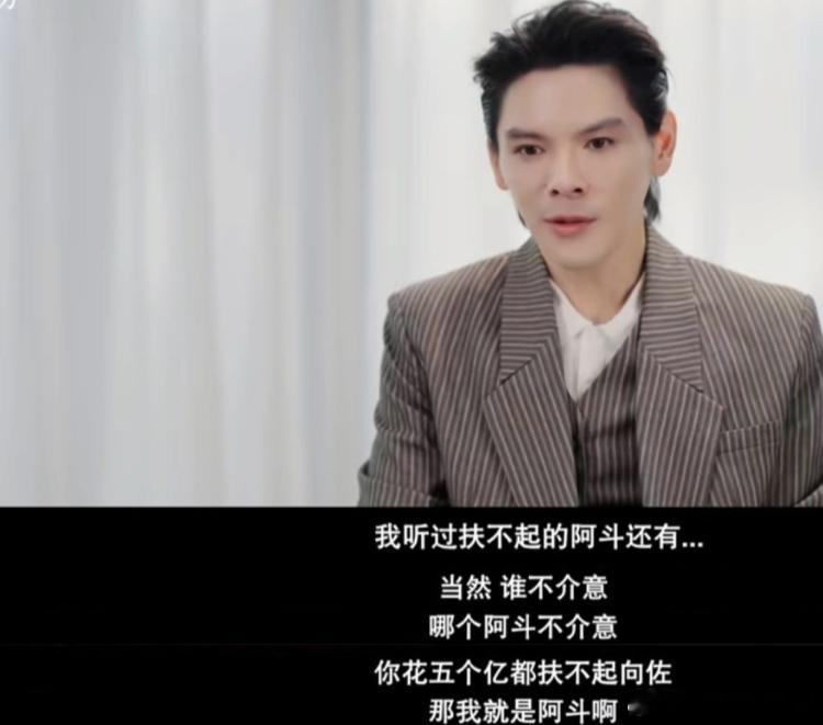 向佐成熟了呢，还是有一些父母的基因在的！向佐一直被外界调侃，认为他是付不起的阿