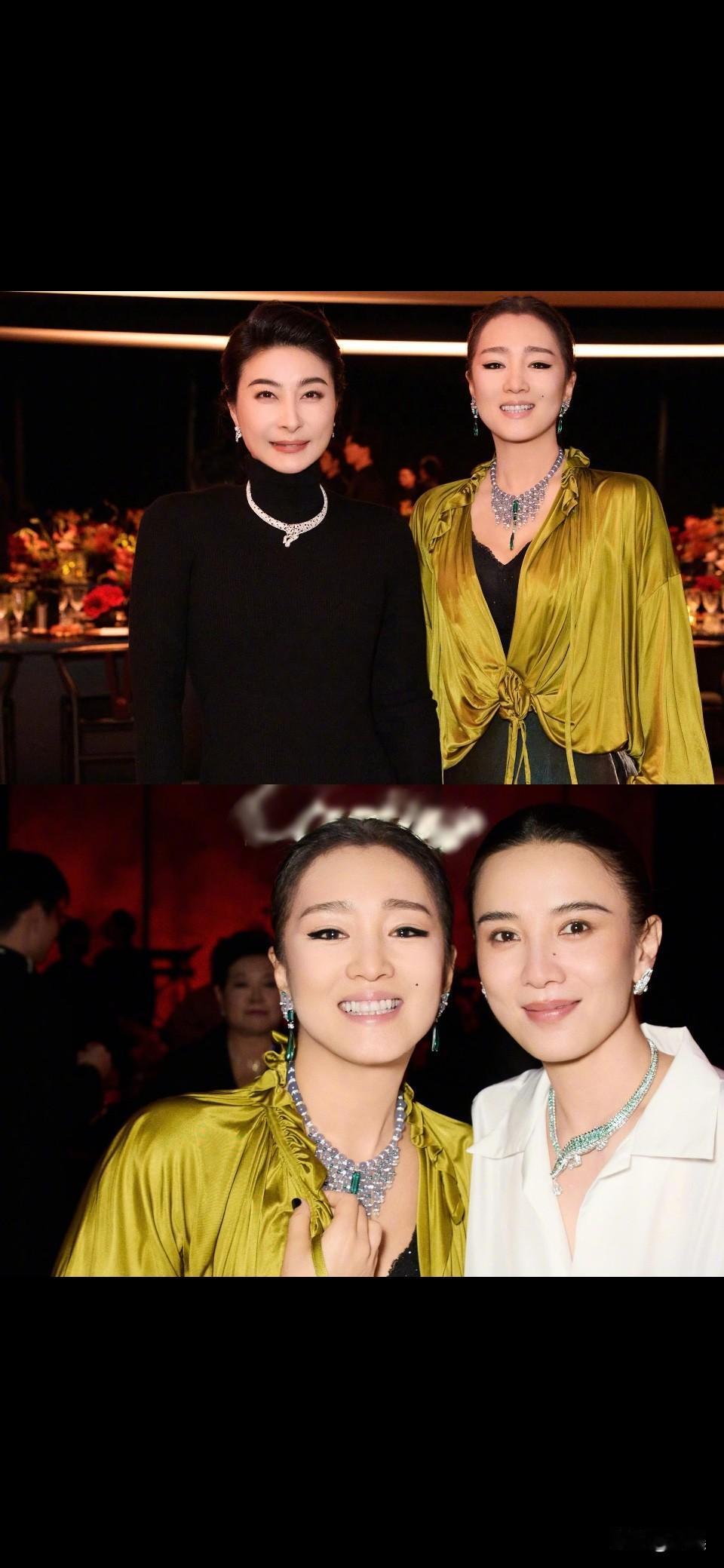 巩俐郭晶晶宋佳李现的一些惊喜同框！巩皇还是更从容。感觉李现表情有点小害羞