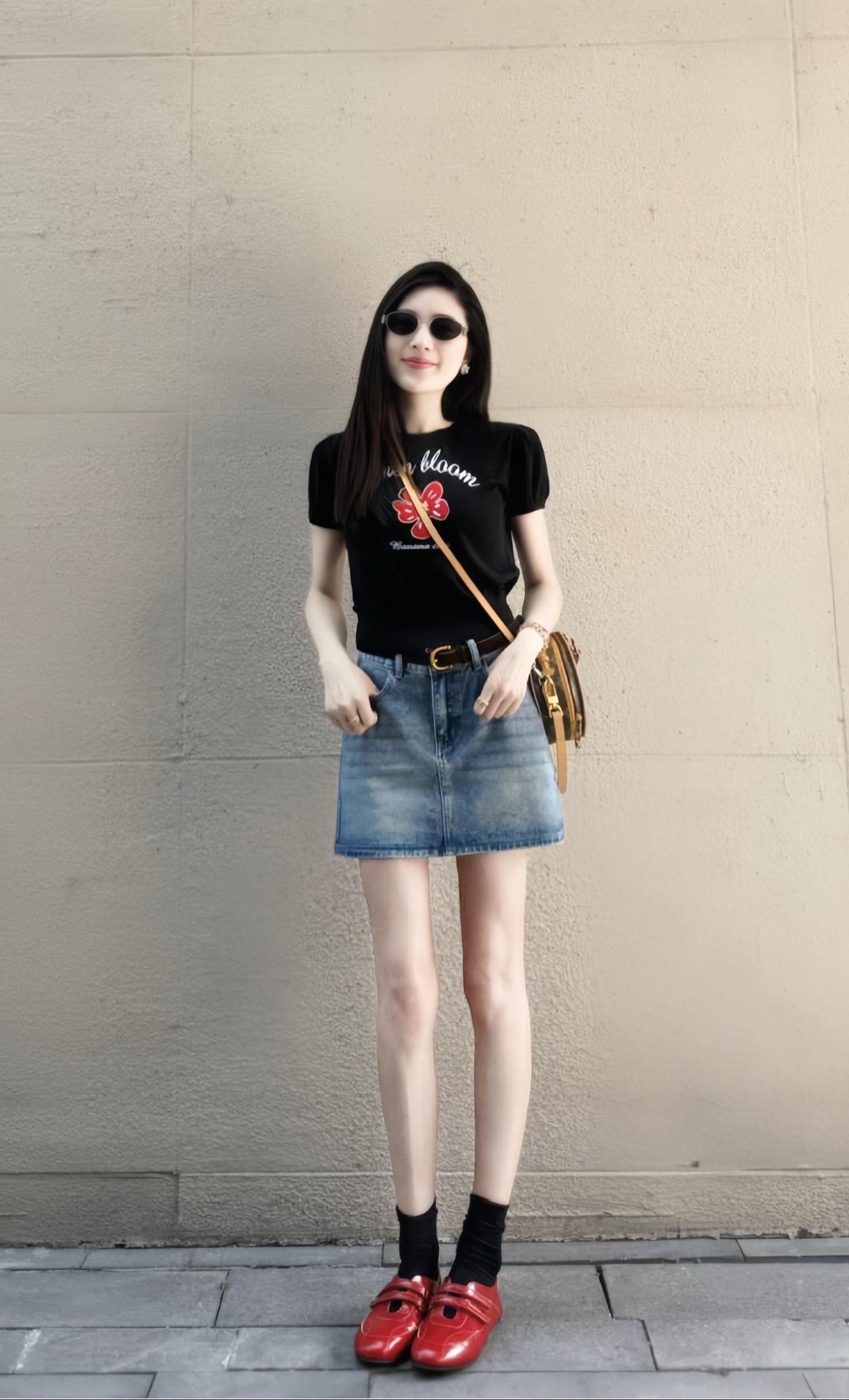 真的很爱基础款穿搭 夏季穿搭 韩系穿搭 夏天该有的样子 显瘦显高显腿长