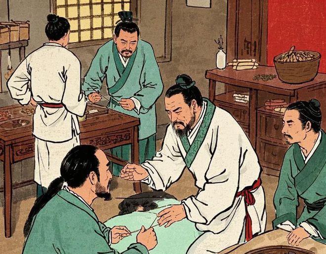 东汉末年，一位公子得了风湿病，连下床的力气都没有，整天瘫卧在床上。被派去取药的小