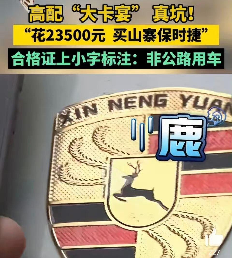 可不能花小便宜吃大亏啊，估计是套了卡宴外观的车子​​​