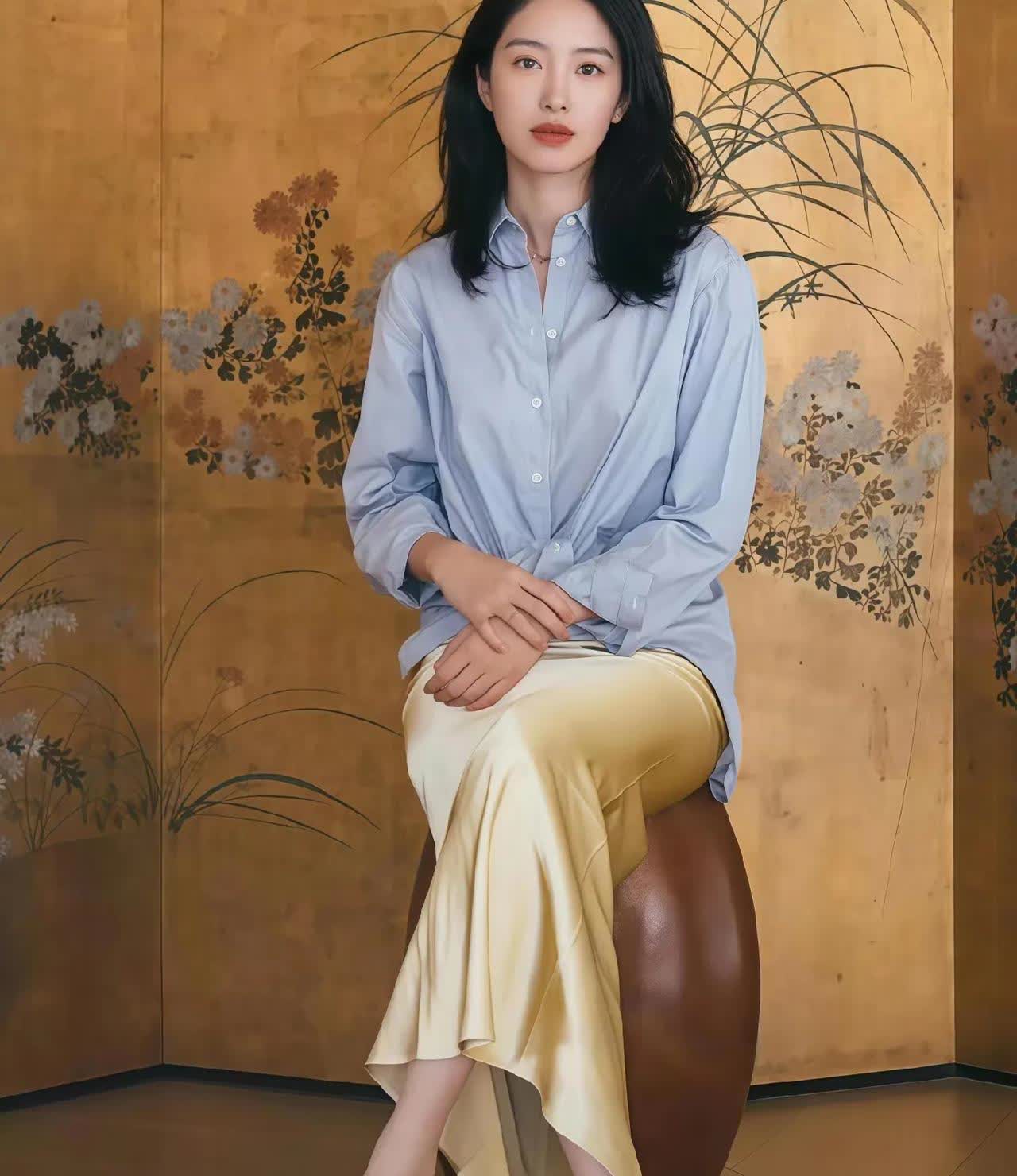 杨采钰～裙子真丝滑