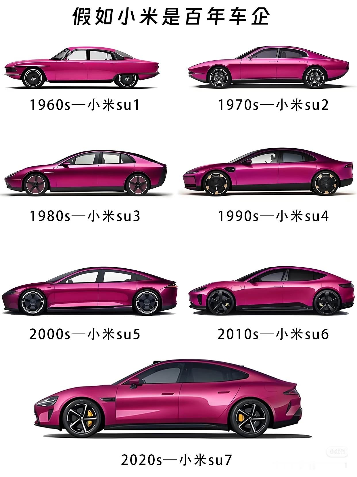 如果小米是百年车企，哈哈哈老车其实还挺好看的