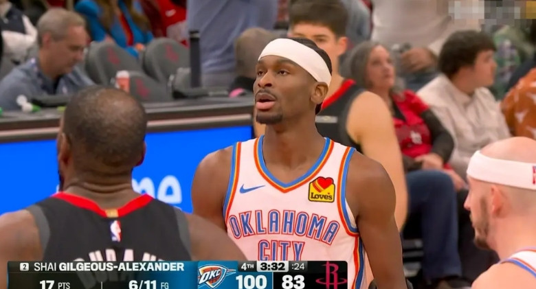 雷霆超级巨星亚历山大真是太心慈手软了！在今天雷霆客场以111：91大胜火箭的比赛