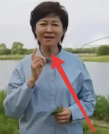 据说，这张照片，是敬一丹最后一次公开露面的照片，是给自己的家乡哈尔滨拍宣传短片
