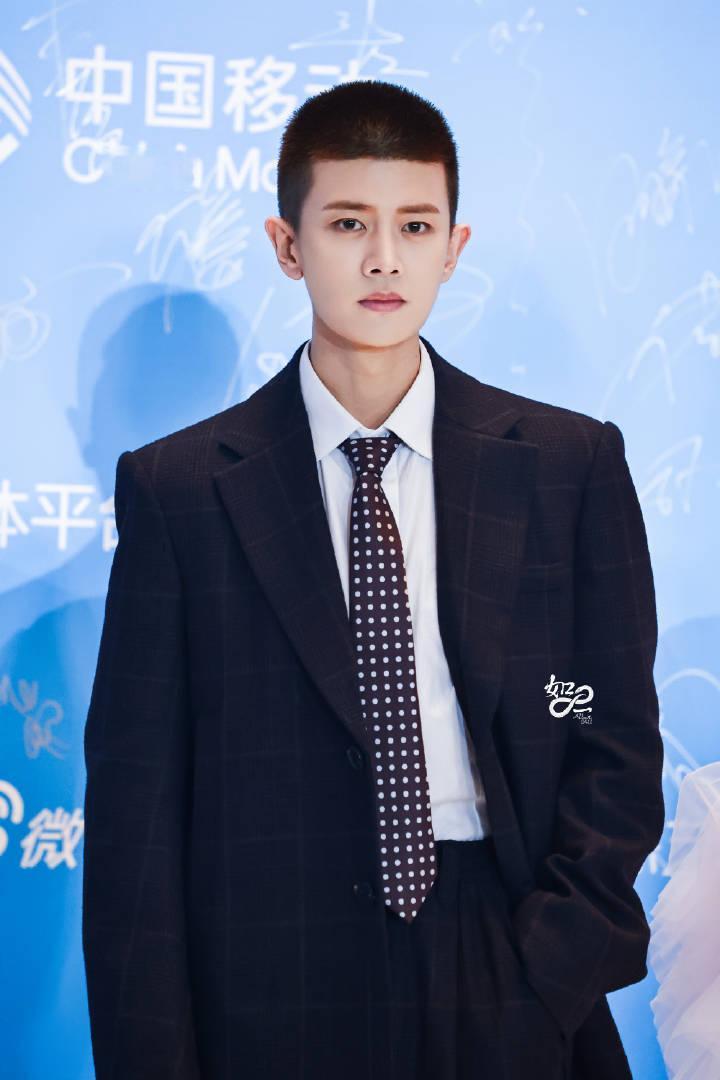 尖叫之夜红毯帅的帅的任嘉伦这个造型感觉有在宣传风与潮